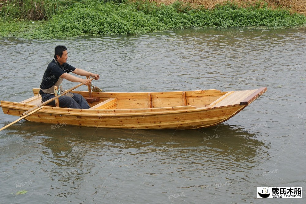 手工小木頭船 傳統仿古漁船 保潔木船