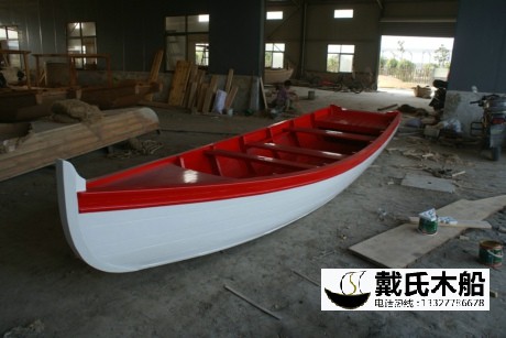 歐式手劃船 5米歐式木船 公園2-4人坐的木頭船